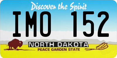 ND license plate IMO152