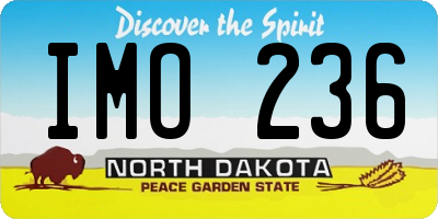 ND license plate IMO236