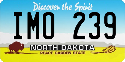 ND license plate IMO239
