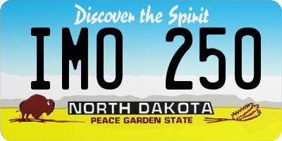 ND license plate IMO250