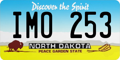 ND license plate IMO253