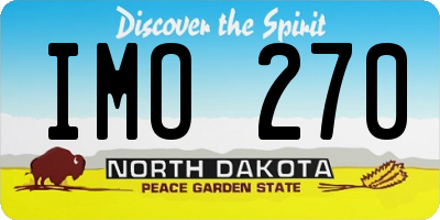 ND license plate IMO270