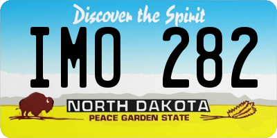 ND license plate IMO282