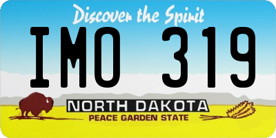 ND license plate IMO319