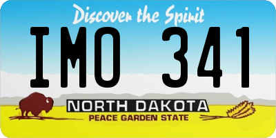 ND license plate IMO341