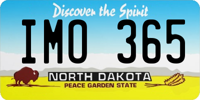 ND license plate IMO365