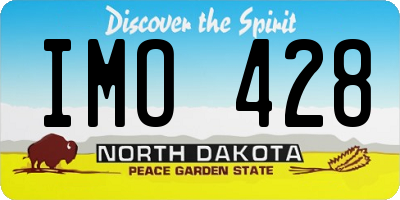 ND license plate IMO428