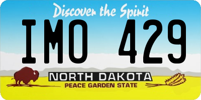 ND license plate IMO429