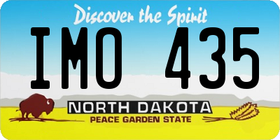 ND license plate IMO435