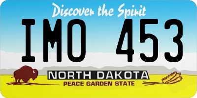ND license plate IMO453