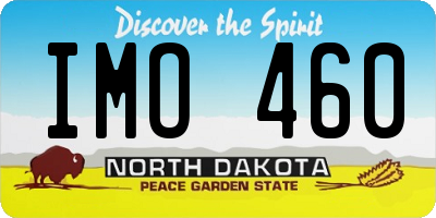 ND license plate IMO460