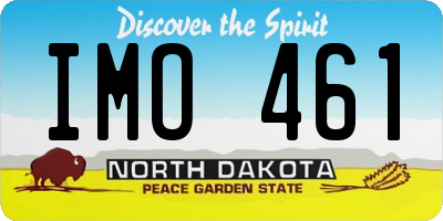ND license plate IMO461