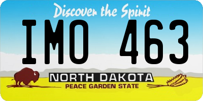 ND license plate IMO463
