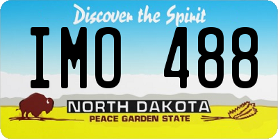 ND license plate IMO488