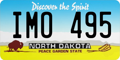 ND license plate IMO495