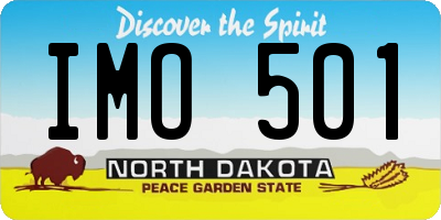 ND license plate IMO501