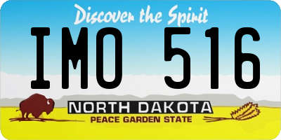 ND license plate IMO516