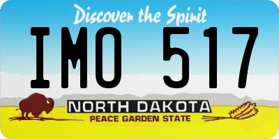 ND license plate IMO517