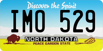 ND license plate IMO529