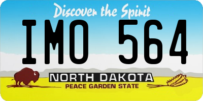 ND license plate IMO564