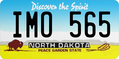 ND license plate IMO565