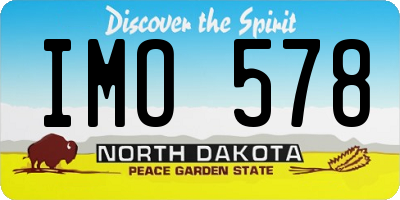 ND license plate IMO578