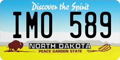 ND license plate IMO589