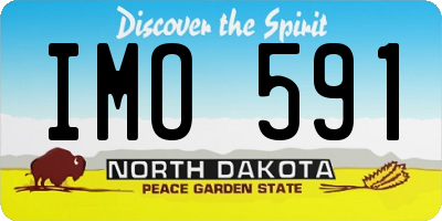 ND license plate IMO591
