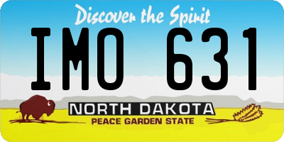 ND license plate IMO631