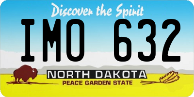 ND license plate IMO632