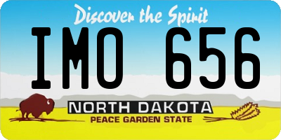 ND license plate IMO656