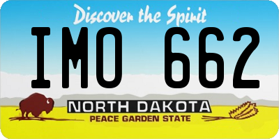 ND license plate IMO662