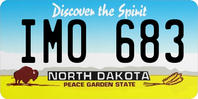 ND license plate IMO683