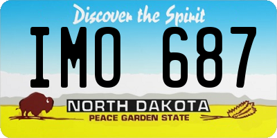 ND license plate IMO687