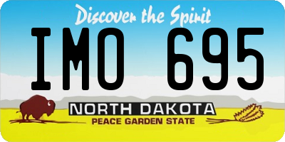 ND license plate IMO695