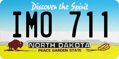 ND license plate IMO711