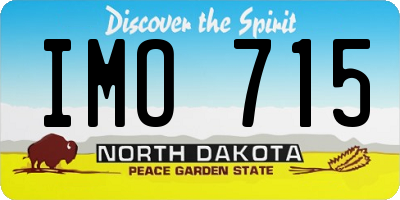 ND license plate IMO715