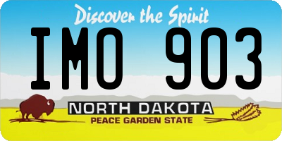ND license plate IMO903