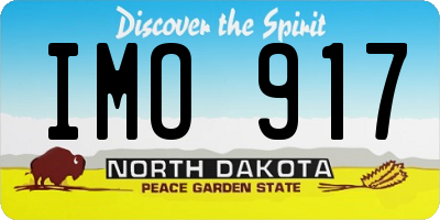 ND license plate IMO917