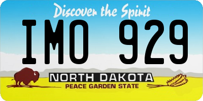 ND license plate IMO929