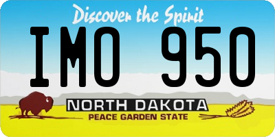 ND license plate IMO950