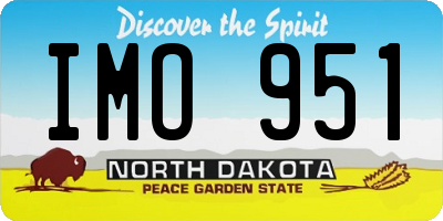 ND license plate IMO951