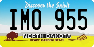 ND license plate IMO955