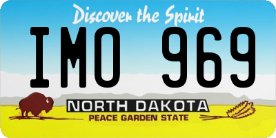 ND license plate IMO969