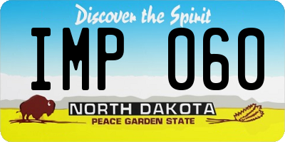 ND license plate IMP060