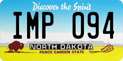 ND license plate IMP094