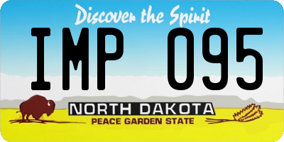 ND license plate IMP095
