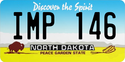 ND license plate IMP146