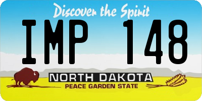 ND license plate IMP148