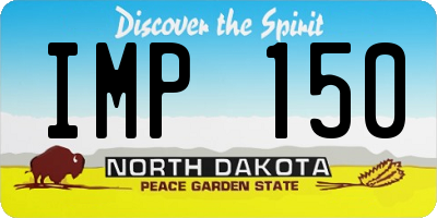 ND license plate IMP150